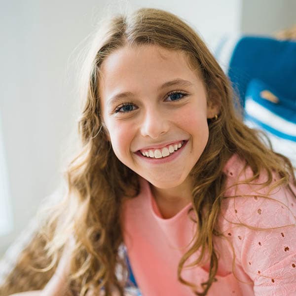 Young patient with a healthy, happy smile